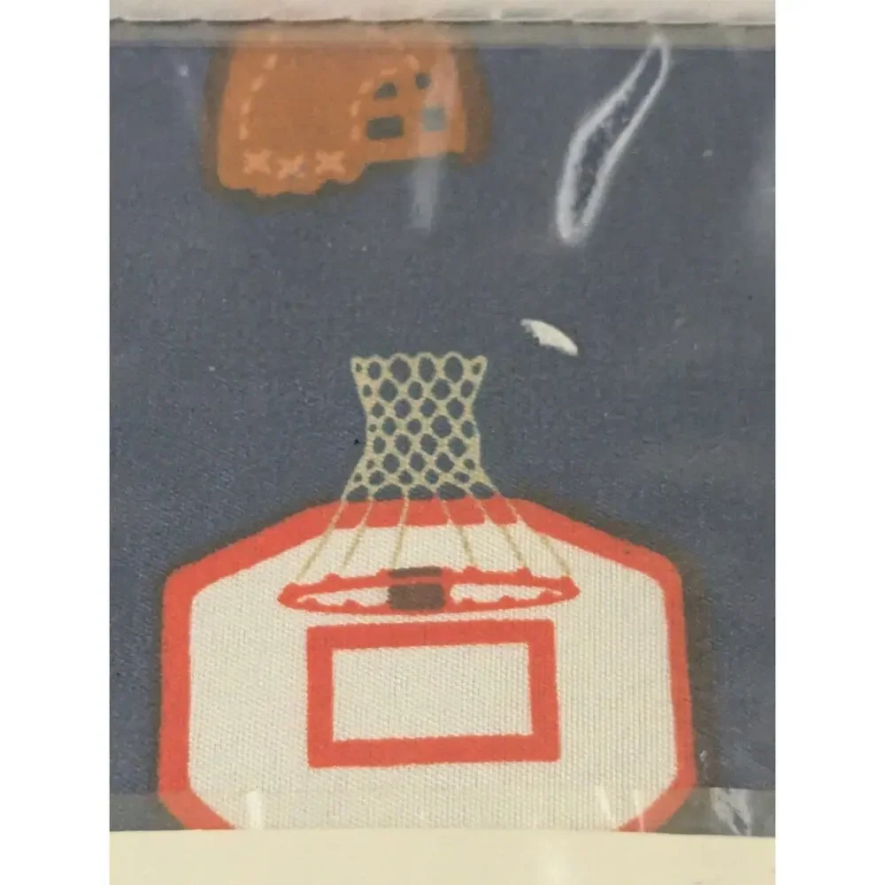 Maison Heritage Kids Sports Fitted Crib Sheet Navy Baseball Basketball Soccer